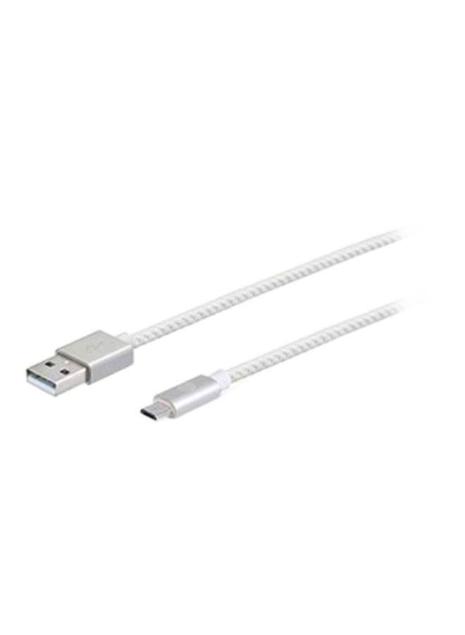 HP كابل شحن ومزامنة بيانات Micro USB أبيض - Image 1