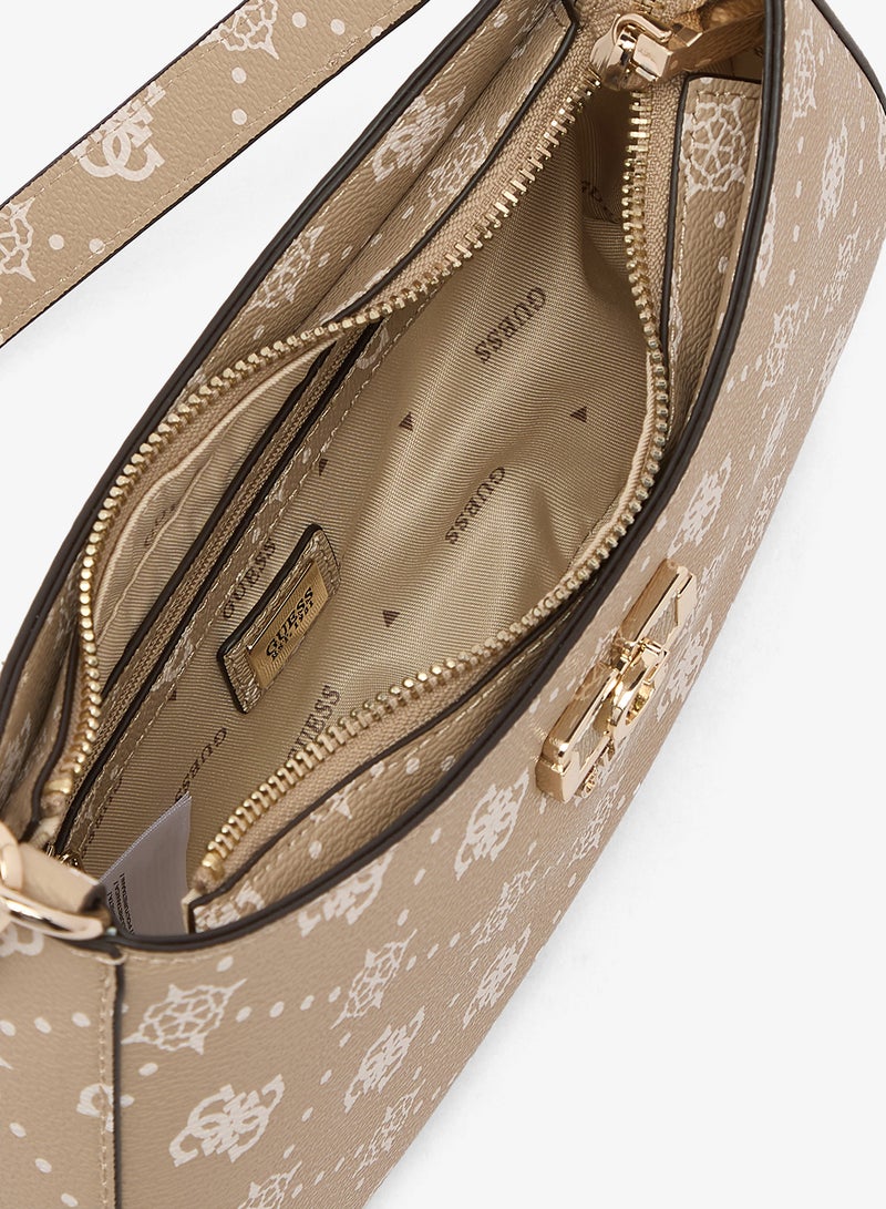 GUESS Emelie Logo Top Zip Shoulder Bag - Image 4