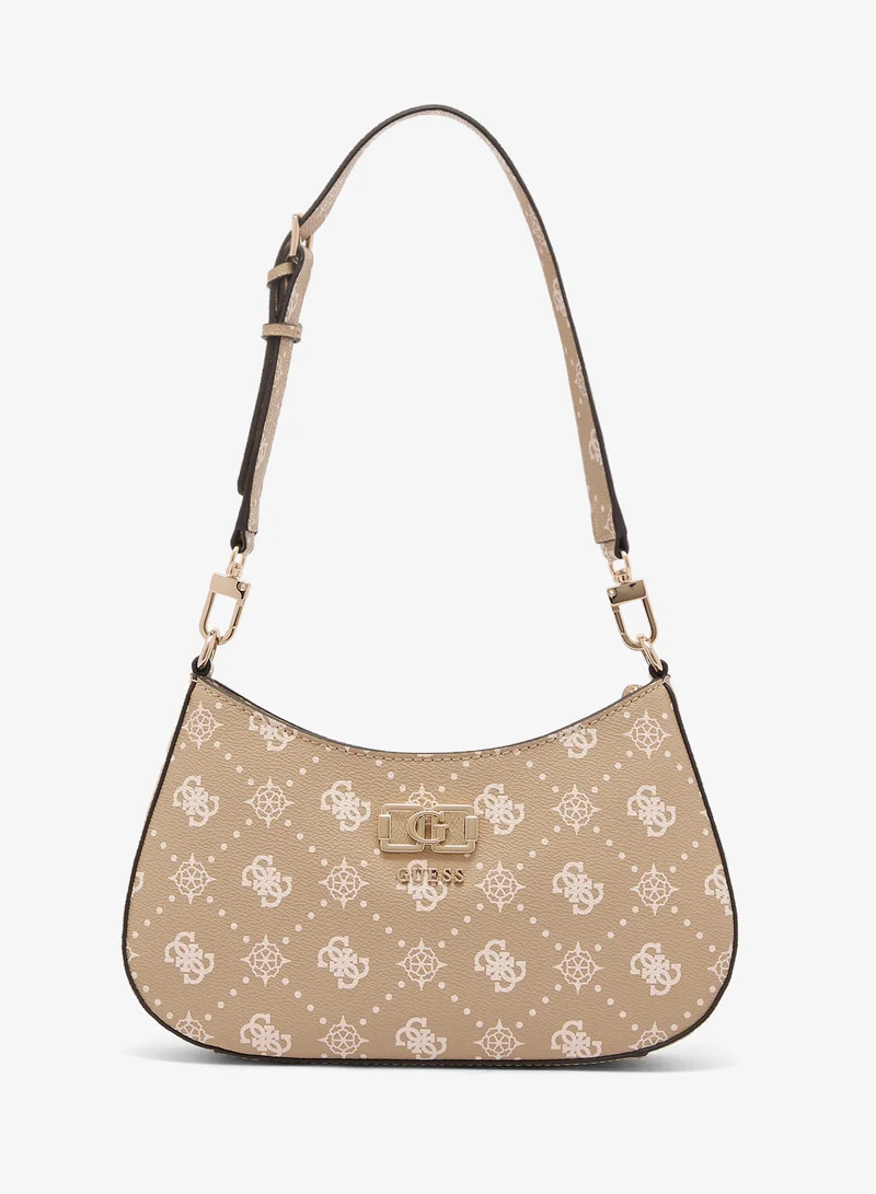 Emelie Logo Top Zip Shoulder Bag
