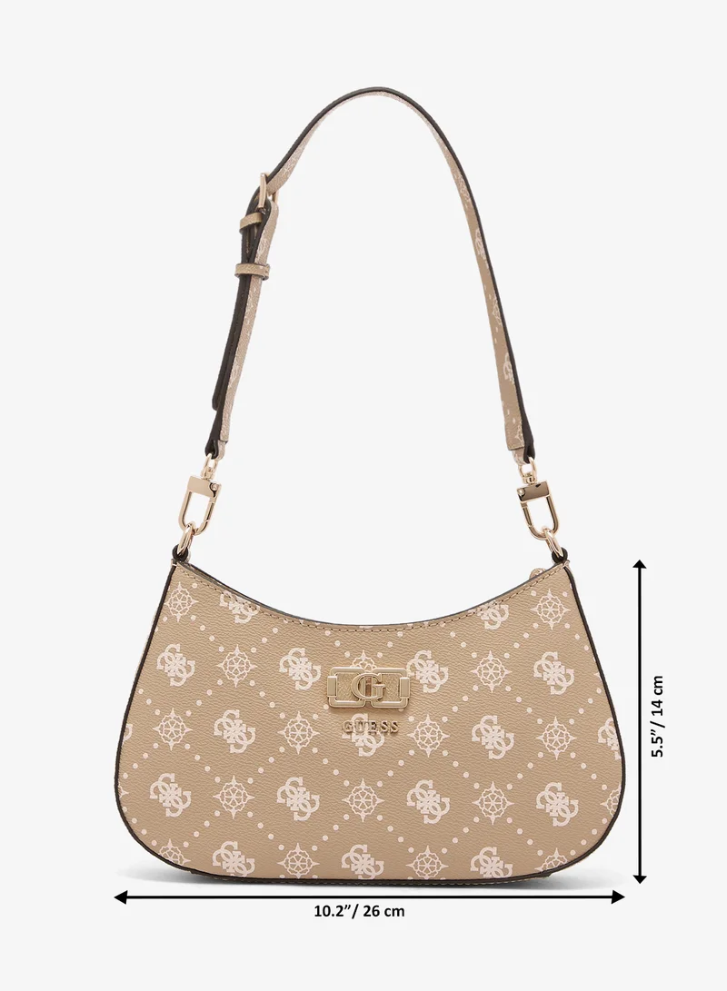 Guess  Emelie Logo Top Zip Shoulder Bag for Women | Best Price UAE