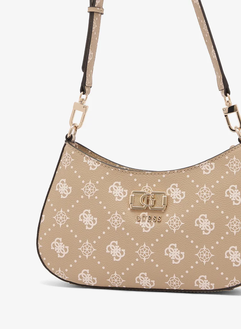 Guess  Emelie Logo Top Zip Shoulder Bag for Women | Best Price UAE