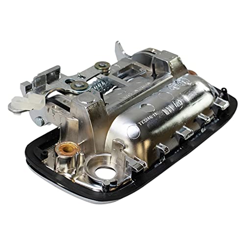 TRQ Metal Reinforced Left & Right Exterior Door Handle Set Front Driver & Passenger Side Compatible with 1995-2004 Toyota Tacoma - Image 4