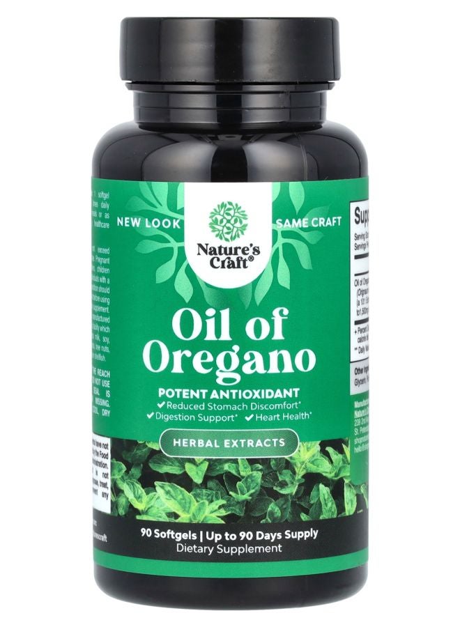 Nature's Craft زيت الأوريجانو 90 كبسولة لينة (150 ملغ لكل كبسولة) - Image 1
