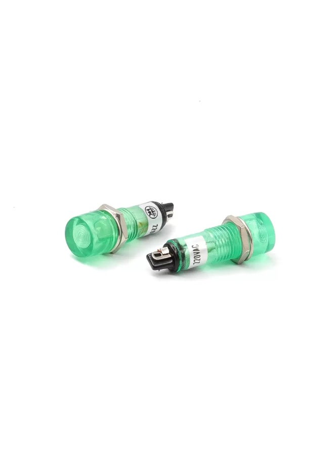 tend Real Tend Ø12mm. Green Pilot Neon Indicator Lamp 240V, Direct Type Without Transformer with 1 Year Warranty 