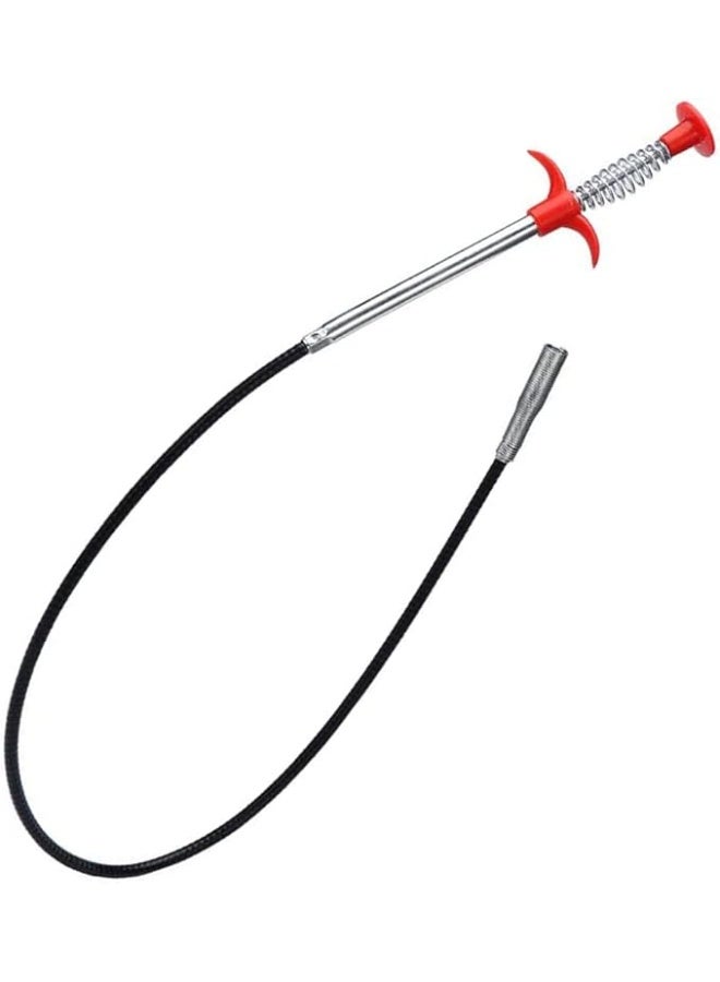 Cool Baby COOLBABY Durable Bendable Drain Auger, Multifunctional Sewer Hair Cleaning Claw, Spring Loaded Grabber Pickup Pipe Dredging Tool, Clog Remover Relief Catcher - Image 1