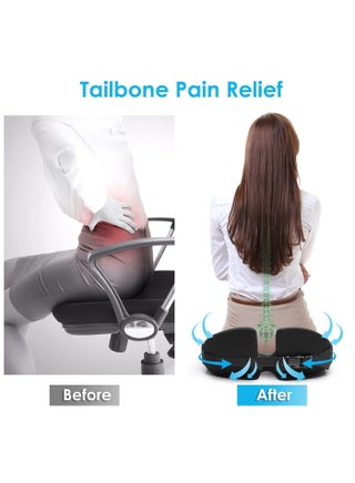Car Seat Cushion Pad , Heightening Truck Seat Cushionfor  Broader Vision Posture ,Sciatica Pain Relief Pillow Tailbone Pain Relief Cushion for Long Time Driving - view 4
