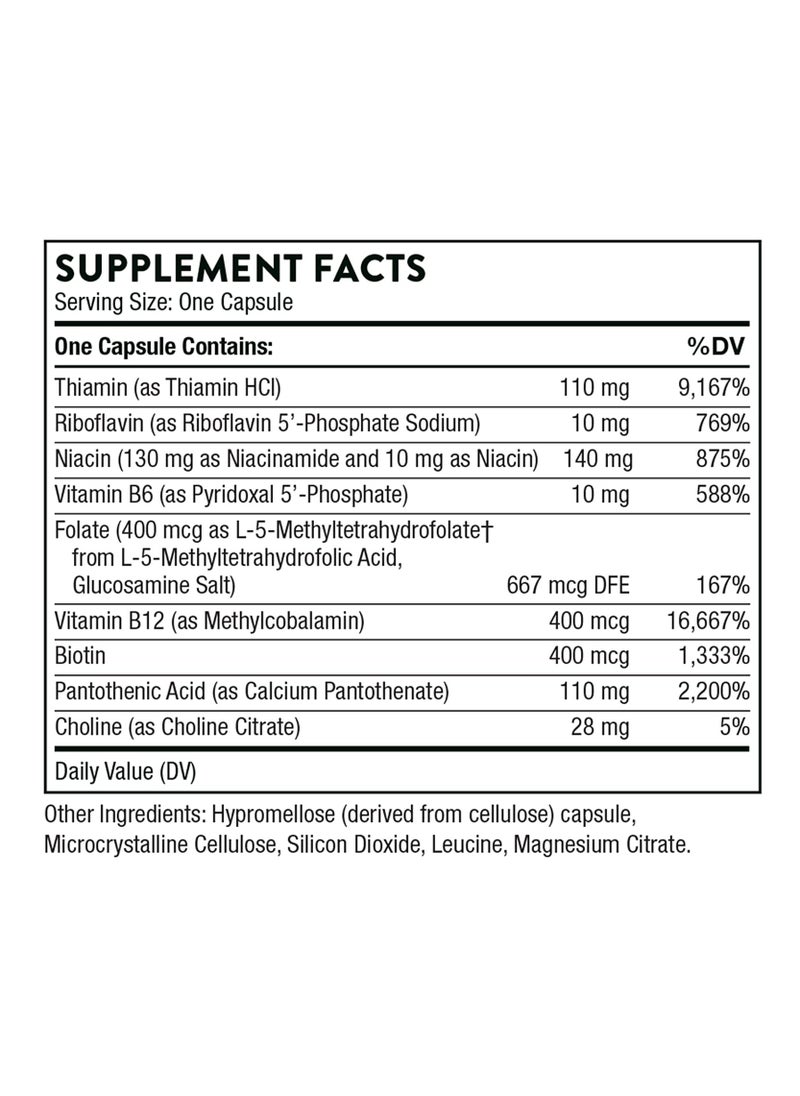 Basic B Complex - 60 Capsules Dietary Supplement 60 Capsules