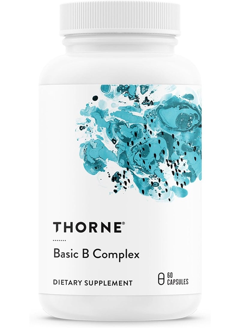 Thorne Basic B Complex - 60 Capsules Dietary Supplement - Image 1