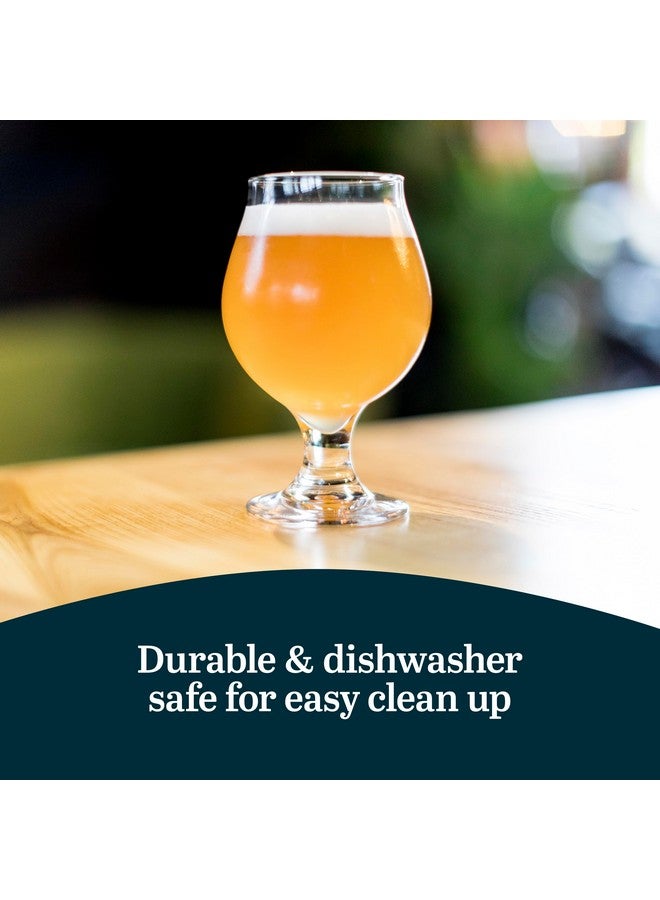 Libbey Craft Brews Classic Belgian Beer Glasses, Dishwasher Safe Beer Glasses Set of 4 for Belgian Ale, Tulip Beer Glasses - Image 4