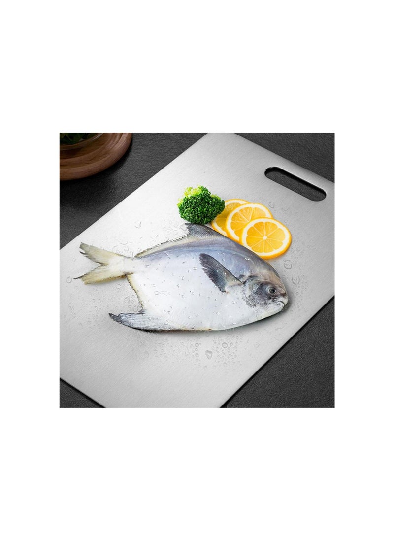 Generic - Yamato Cutting Board for Kitchen, Double Sided Stainless Nonstick Chopping Board for Kitchen Home Cooking Outdoor Camping, Suitable for Various Cooking Tasks (9.8 x 5.9 in,SUS304) - Image 1