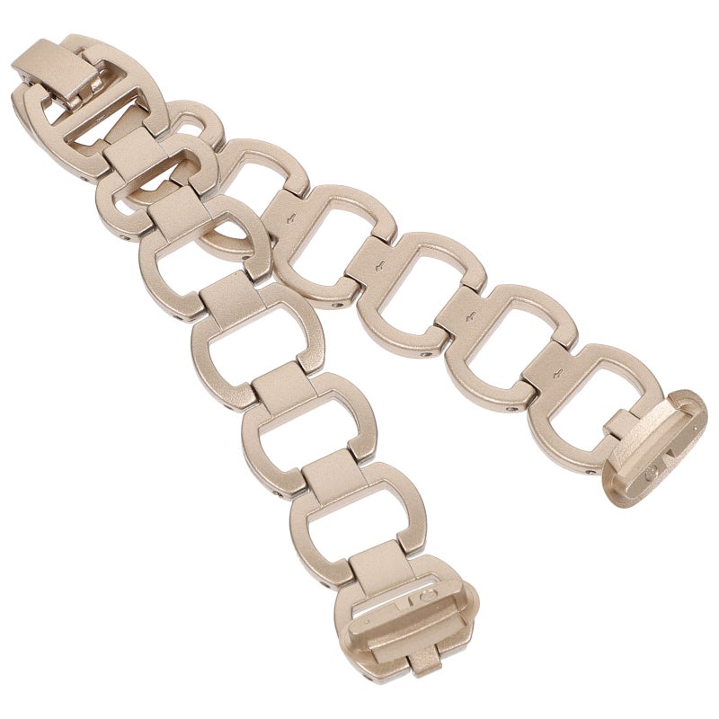 1 Pc Hollowed Watch Strap Stainless Steel Band Watch Chain Compatible for Fitbit - Image 1