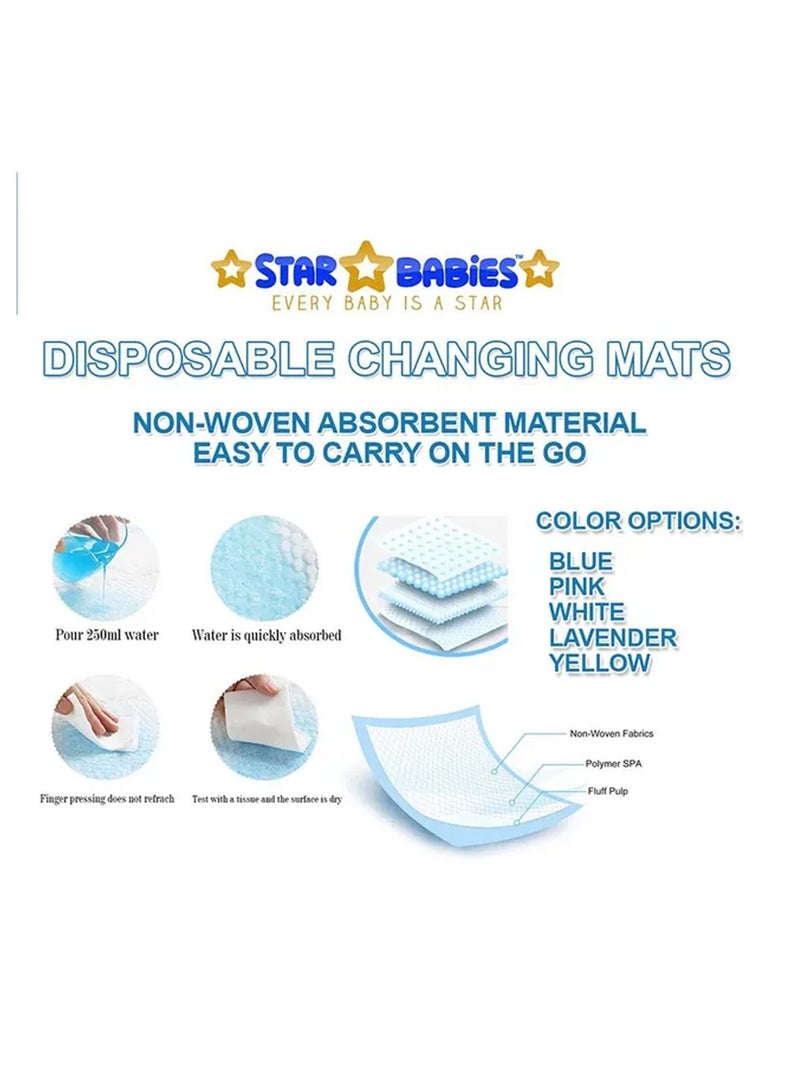 A TO Z A to Z - Disposable Changing Mat size (45cm x 60cm) Large- Premium Quality for Baby Soft Ultra Absorbent Waterproof - Pack of 230-Pink - Image 3