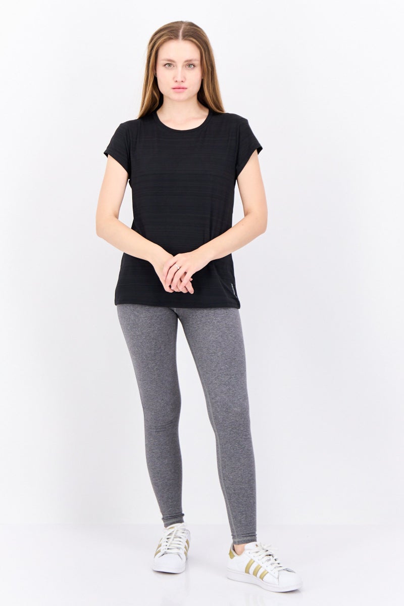 HEAD Women Relaxed Fit Short Sleeve Outdoor T-Shirt, Black - Image 3