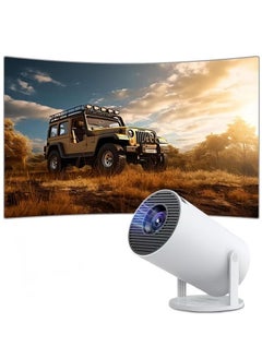 TIGER HY300 Pro Mini Projector – Portable Smart Projector with 180° Rotation, 4K+ Support, WiFi 6 (5G), Bluetooth 5.0, Auto Keystone – Compatible with Android 13.0, TV Stick, HDMI, USB, TF Card & Audio Devices – Perfect for Home Theater, Movies, Gaming & Presentations  - Image 1