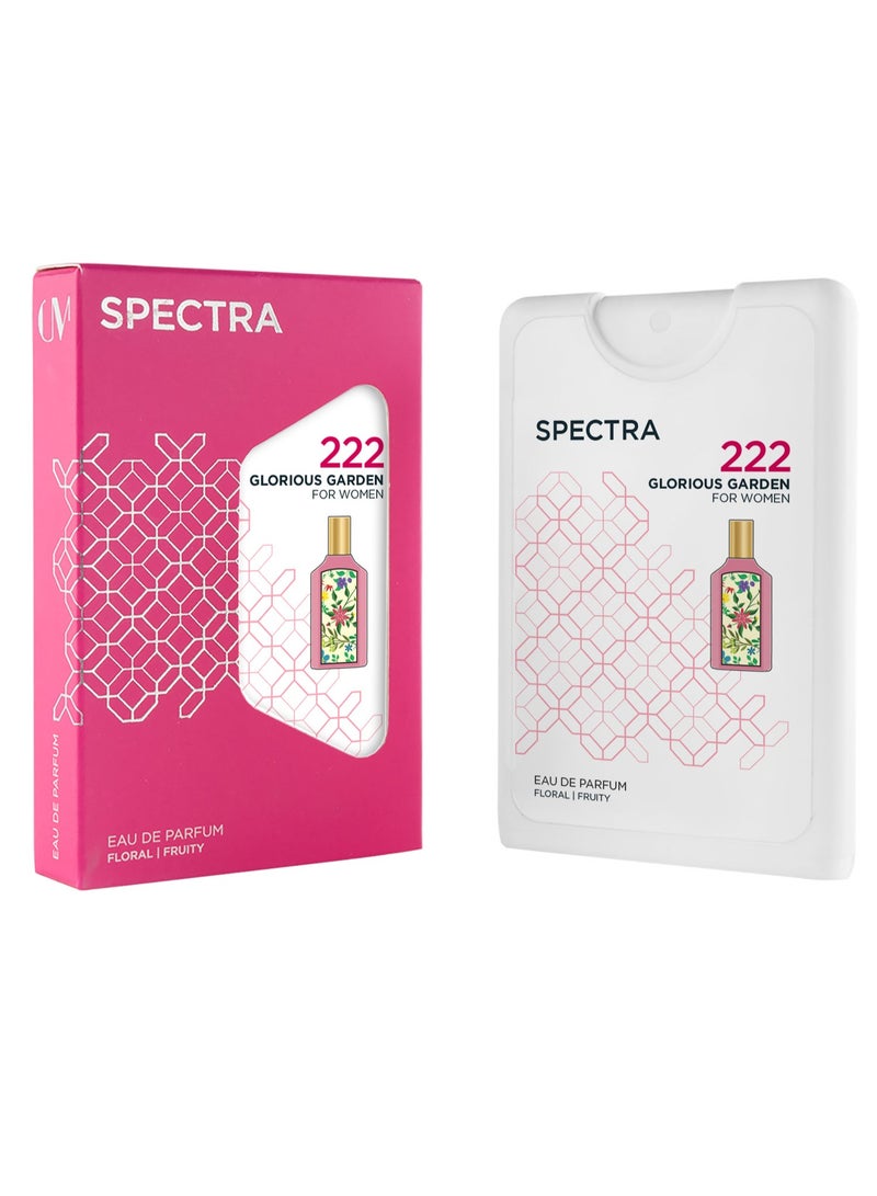 Spectra Pocket 222 Glorious Garden EDP Perfume For Women - 18ml - Image 1