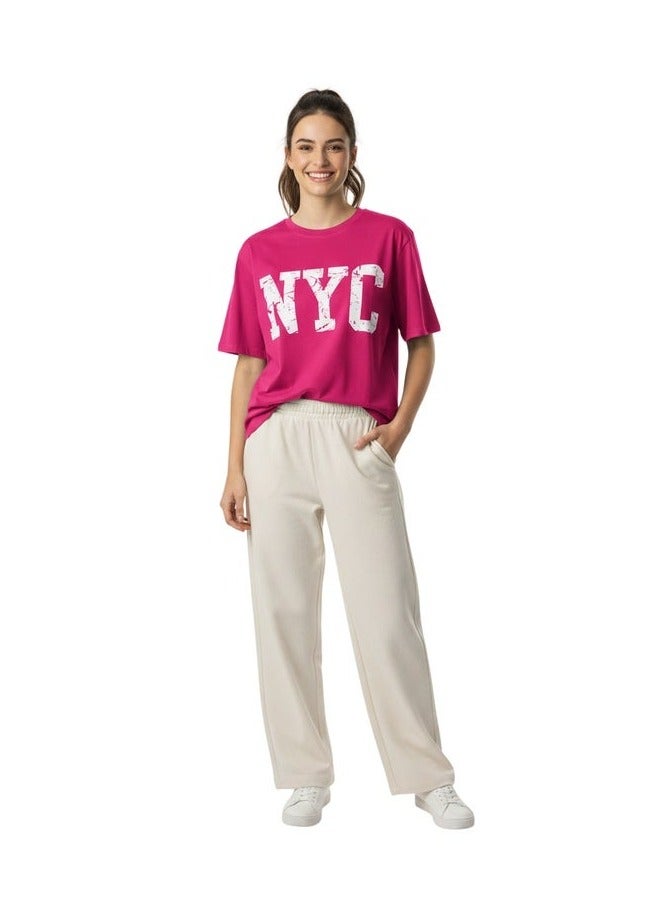 Mosca Women's Wear Sugar Printed Short Sleeve Cotton T-Shirt - Image 1