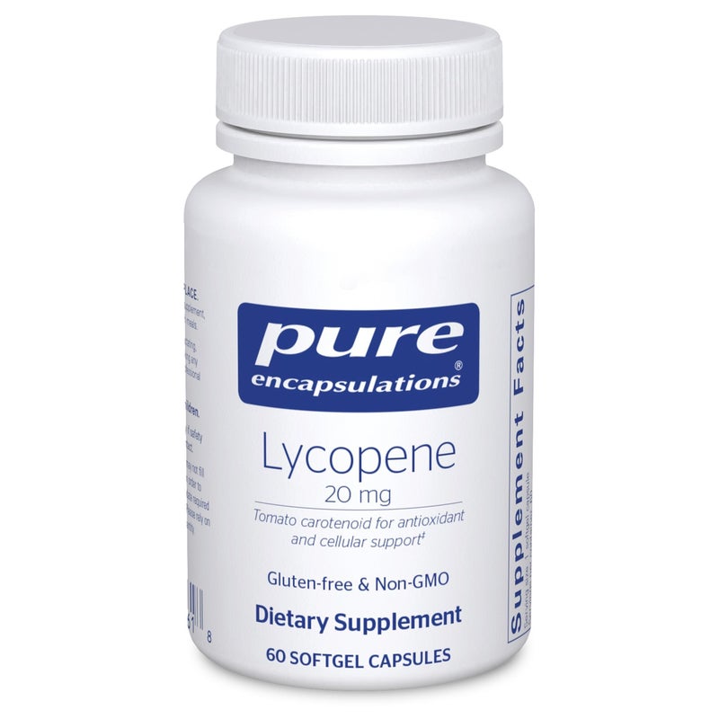 Pure Encapsulations Lycopene 20 mg Dietary Supplement for Cellular and Macular Support 60 Softgel Capsules