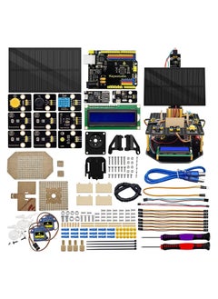 مجموعة تتبع الطاقة الشمسية, مجموعة إلكترونية لاردوينو، وحدة شحن الهواتف الذكية، مستشعر درجة الحرارة والرطوبة، مستشعر الضوء، هدية برمجية تعليمية للأطفال والطلاب - pzsku/Z9A1BED010E7C09F24087Z/45/_/1668247166/5833956b-2a67-4cd7-9403-a7907927a4ca