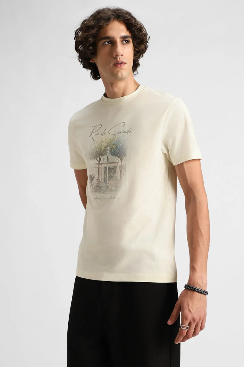 سنيتش تيشيرت ستريت أوف سيرينيتي المطاطي