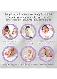 Generic Baby Mittens Newborn 4 Pairs  - Image 5