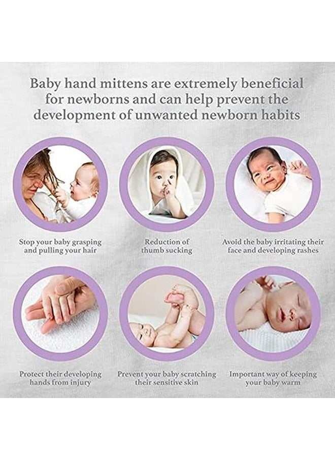 Generic - Baby Mittens Newborn 4 Pairs - Image 1