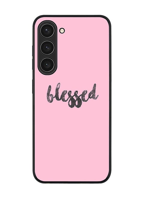 Rugged Black edge case for Samsung Galaxy S23 Plus 5G Slim fit Soft Case Flexible Rubber Edges Anti Drop TPU Gel Thin Cover - Blessed