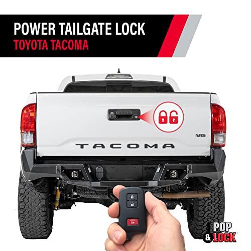 POP & LOCK – Power Tailgate Lock with Plug and Play T-Harness – Toyota Tacoma Fits Models 2016 to 2023 (PL8547TAC) - Image 2