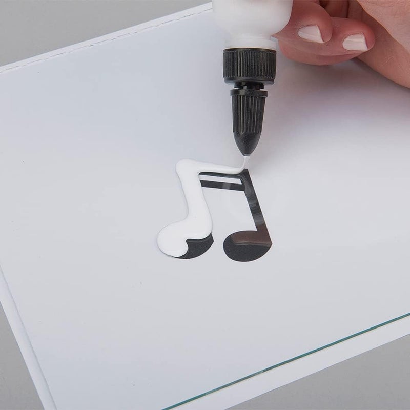 Polyform Liquid Sculpey Liquid Polymer Oven-Bake Clay, Classic Sampler Pack, Three 1 oz. bottles included, White, Black and Clear colors, Great for jewelry, holiday, DIY - Image 4