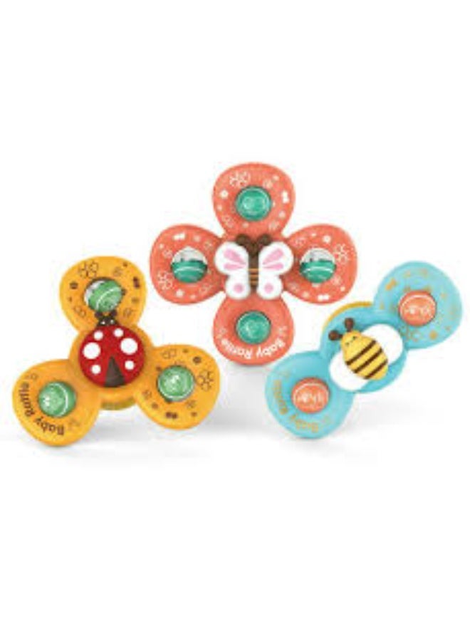 TOY GARDEN Baby Rattles Set with Suction Cup Spinner – Travel-Friendly Toy for Dining Table, Bathroom & More  - Image 1