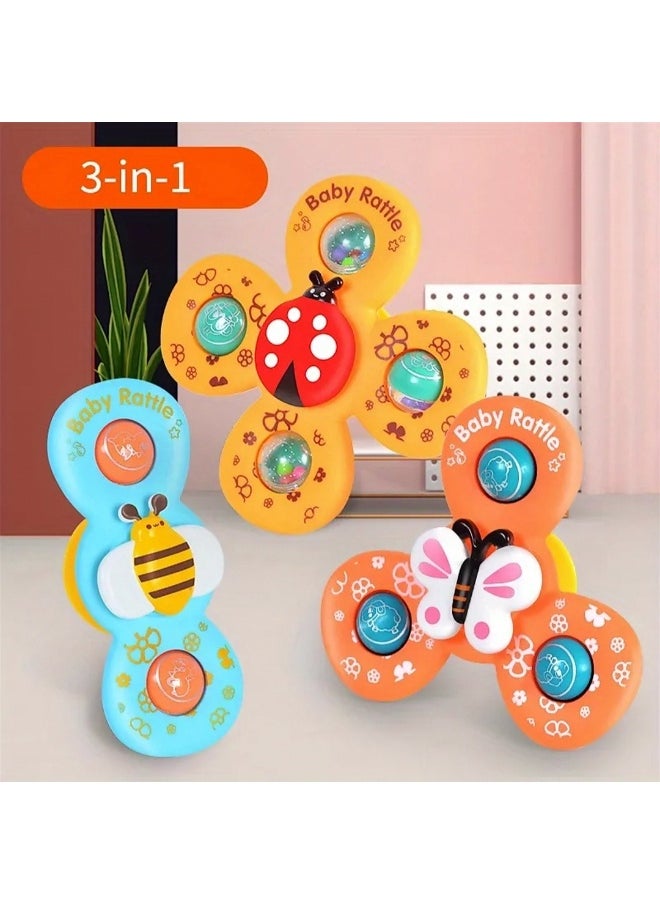 TOY GARDEN Baby Rattles Set with Suction Cup Spinner – Travel-Friendly Toy for Dining Table, Bathroom & More  - Image 2