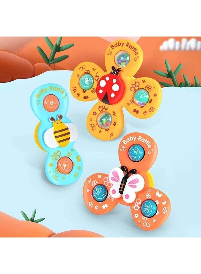 TOY GARDEN Baby Rattles Set with Suction Cup Spinner – Travel-Friendly Toy for Dining Table, Bathroom & More - Image 2