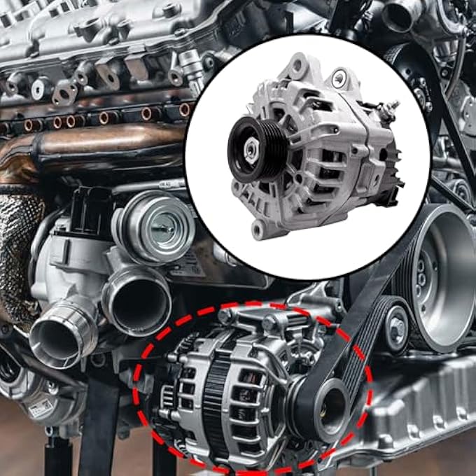 BABERGOU 13.5V 180AMP Alternator replace 37300-3L060 373003L060 Compatible with Hyundai Palisade 3.8L 2020-2023 Compatible with Kia Telluride 3.8L 2020-2022 - Image 2
