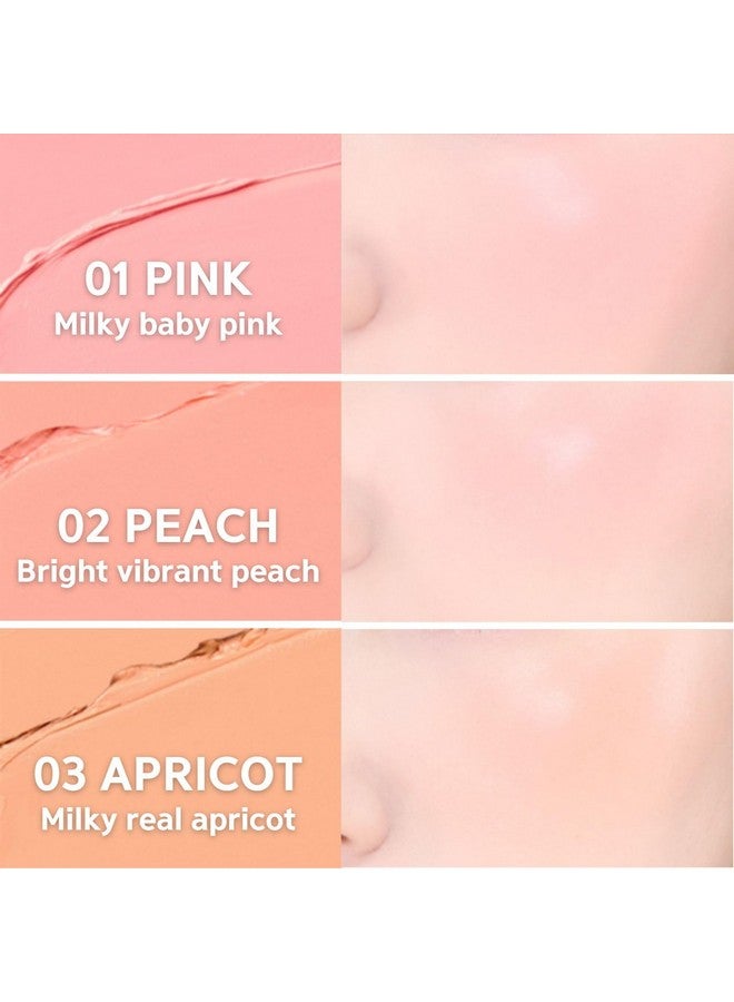 BBI@ BBIA Bbia Ready To Wear Downy Cheek Cream Blush 8 Color - Creamy Blendable & Buildable Blush Dewy Texture & Matte Finish High Pigment Longlasting Lightweight Natural Face Makeup, 0.12Oz (03 Downy Apricot) - Image 2