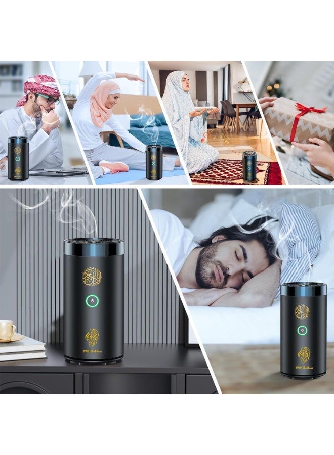 CRONY SQ-620 Smart Car Bukhoor Device with Full Holy Quran Bluetooth Speaker, Portable Wireless Essential Oil Aroma Diffuser for Car & Travel - Image 2