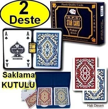 باركوفيكس Playing Card Plastic Playing Cards Double Deck with Storage Box Quality