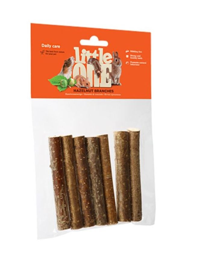 الصغير 7 قطع من أغصان البندق الصغيرة - مكافأة طبيعية للمضغ للحيوانات الأليفة الصغيرة