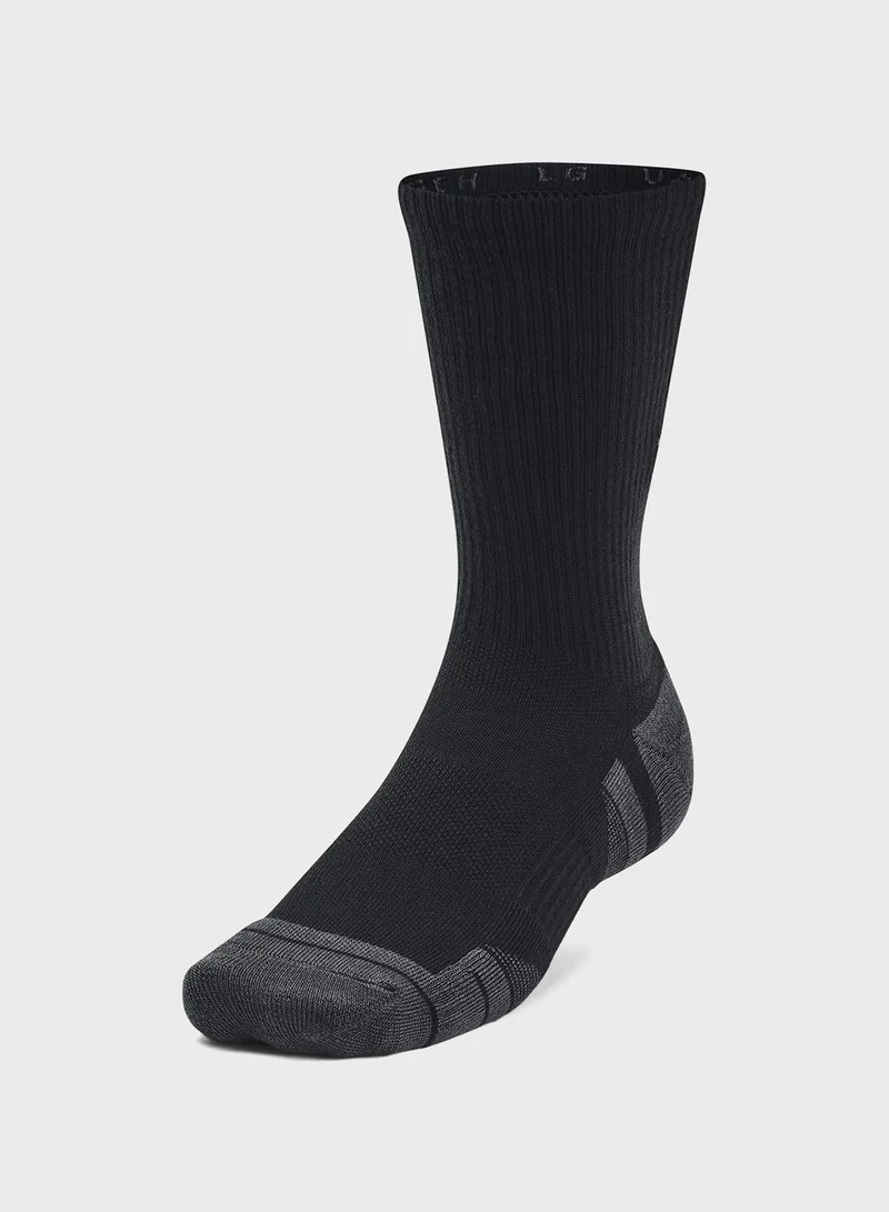 UNDER ARMOUR 3 Pack Performance Tech Crew Socks