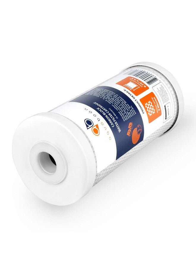 أكوابون فلتر مياه Aquaboon 5 ميكرون 10x4.5 خرطوشة بديلة لمرشح المياه CTO للمنزل بالكامل متوافقة مع FXHTC وCB-BB-10 وEP-BB، عبوة من قطعتين - Image 1