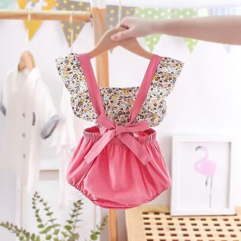Baby'S Wrap Fart Clothes Clothes Sling Western Style Baby Girl Princess Super Cute Western Style Sleeveless Triangle Ha-Ha Clothes - Image 5