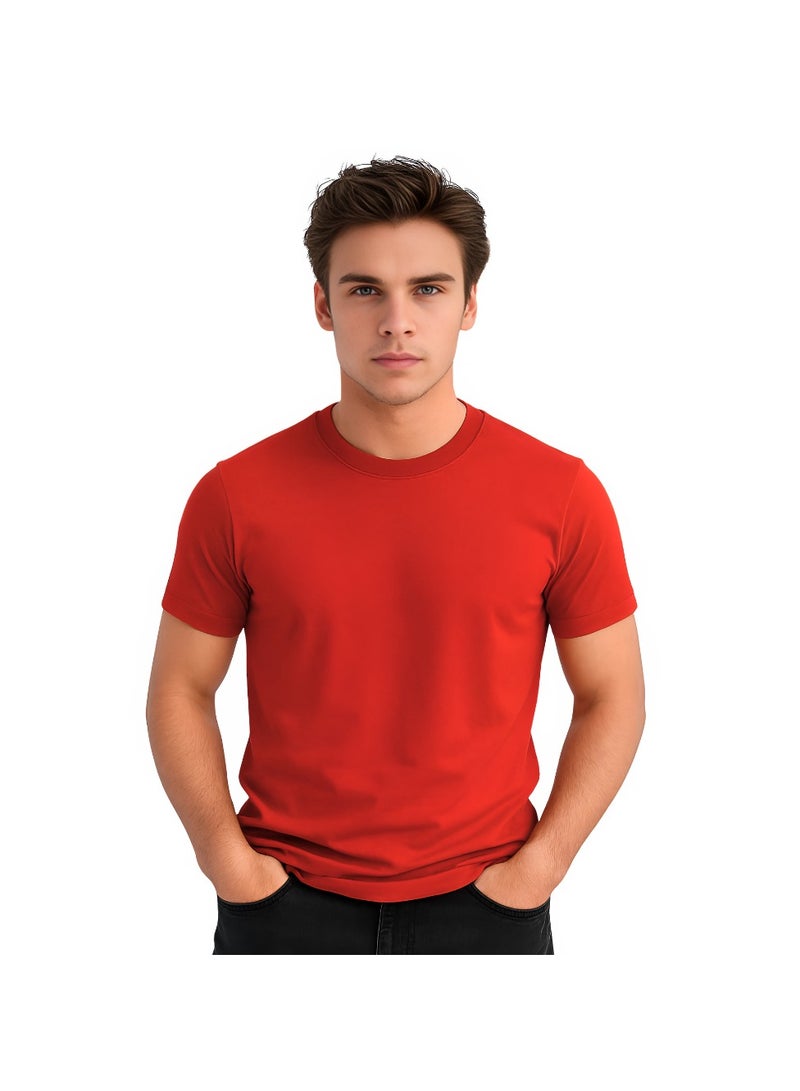 برينت شوب فور مي تي شيرت رجالي برقبة مستديرة للكبار 170 جرامًا في المتر المربع من القطن الخالص الألوان الأساسية - Image 1