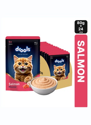 Salmon Cat Wet Food Mousse Pack of 24