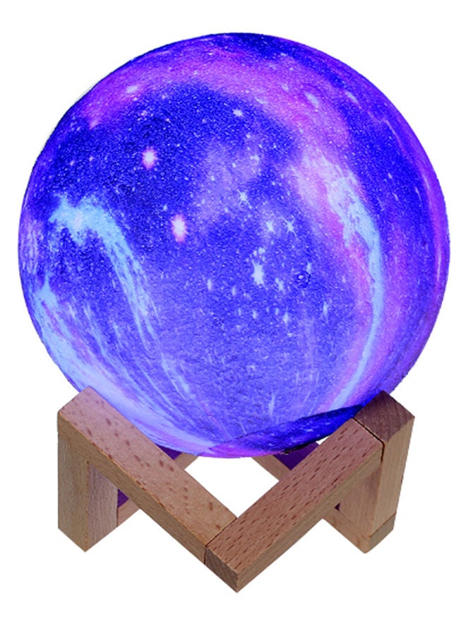 NIBEMINENT 3D Printing Star Moon Shaped LED Table Night Light With Base  - Image 1
