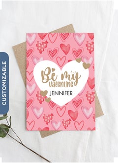 Share the Love Be my Valentine? - Personalised Greeting Card 