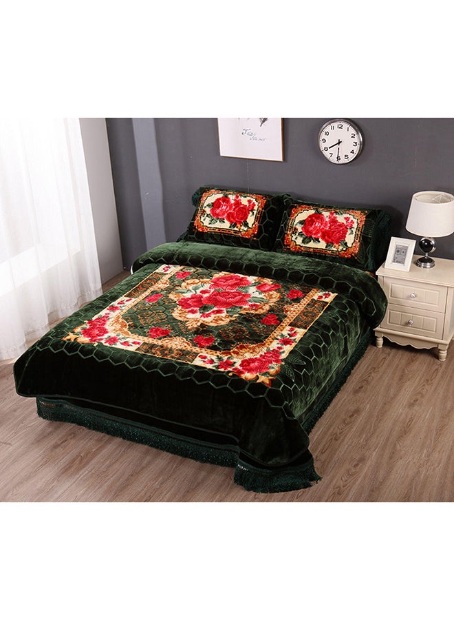Stargold Blanket Set of 4 Pieces 220 x 240CM 1 Ply Premium Blanket With Bedcover Pillowcase 