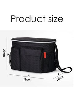 Generic Baby Diaper Bag,Diaper Bag Backpack 420D Nylon with waterproof and thermal insulation function for Hospital and Weekender Travel, Functional Baby Bag Newborn Baby Essential-Black  - Image 3