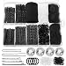 WSICSE 570PCS Black Bobby Pins for Women Hair Pins Kit with Hair Nets for Buns 2 24Inch Ushaped Bobby Pins Bulk for Wedding Bridal Styling with Storage Box French Hair Pin Clips Hair Accessories - Image 2