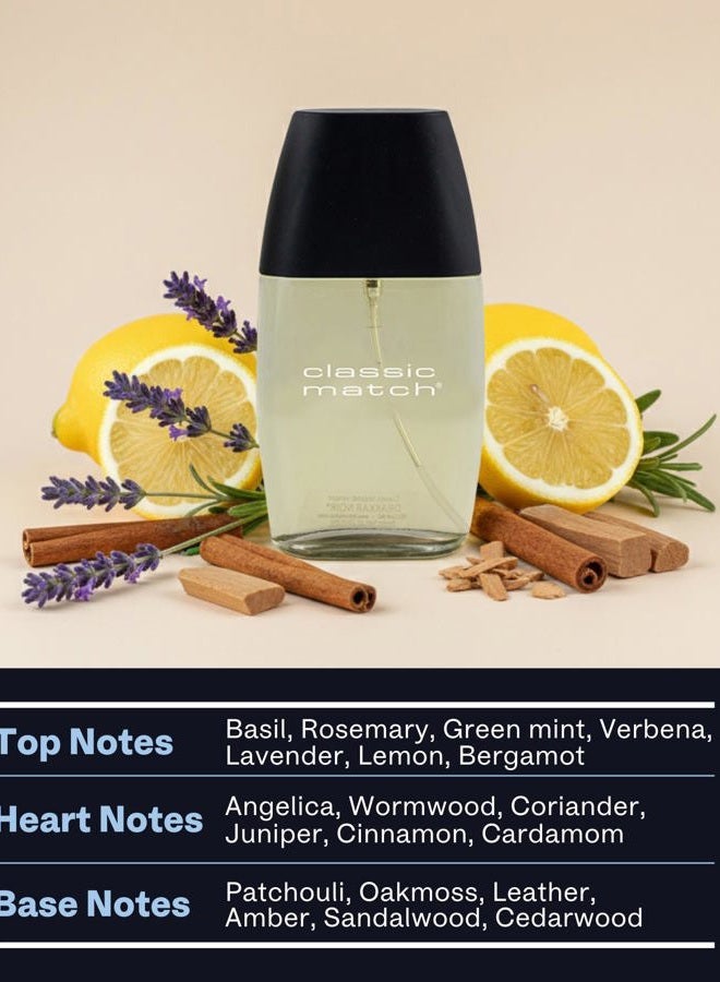 PB ParfumsBelcam رذاذ ماء تواليت CM Noir للرجال – عطر فريش فوجير، برغموت، ريحان، باتشولي، رائحة تدوم طويلاً، عطر ذكوري – 2.5 أونصة سائلة - Image 2