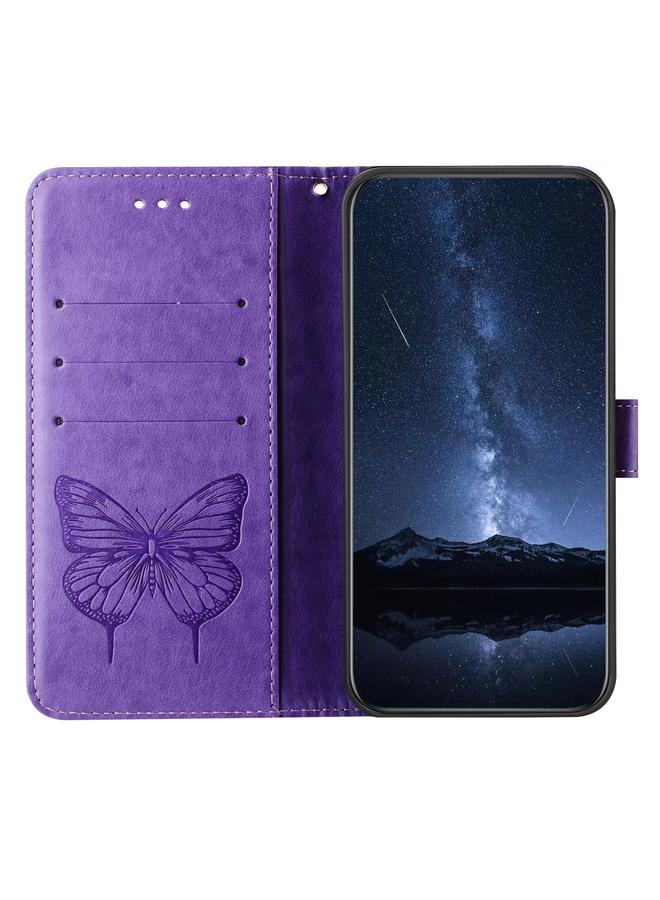 S-TOP Case For Honor X9C 5G Global Embossed Butterfly Leather Phone Case - Image 3