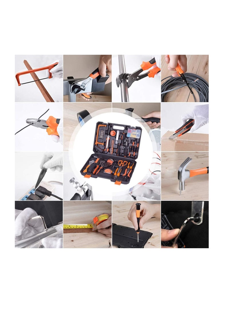 Arabest Liduo 65 Pieces Chrome Vanadium Home Repair Tool Set Premium Universal Tool Box Daily Maintenance And DIY With Storage Case  - Image 2