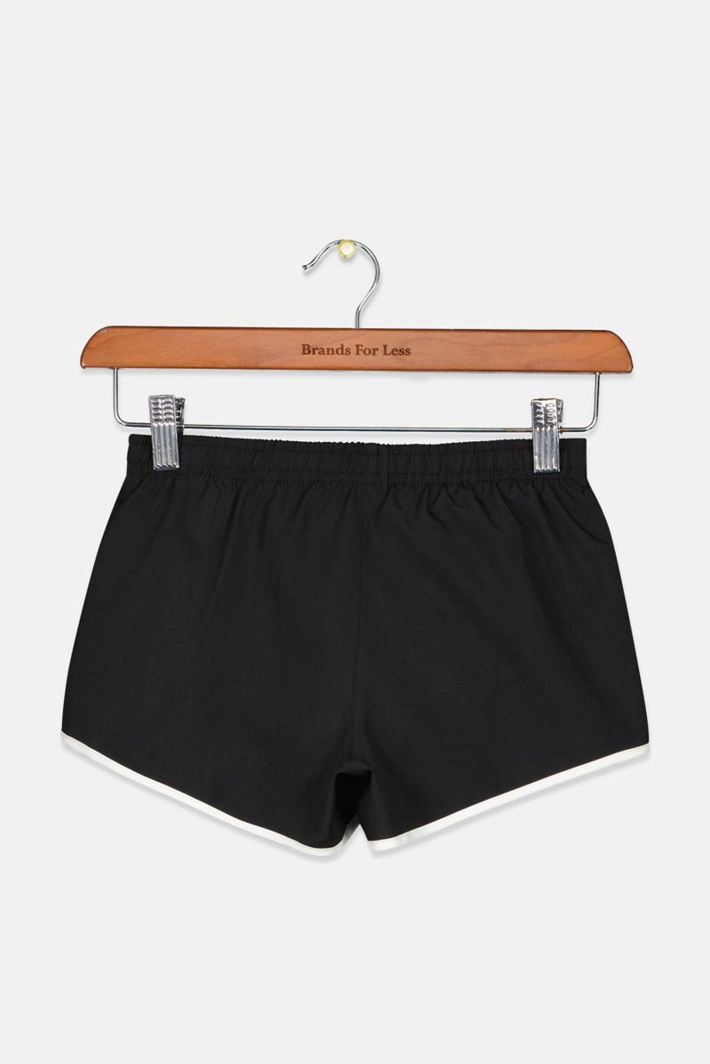 Nike شورت رياضي بناتي للأطفال، مقاس عادي، أسود - Image 2